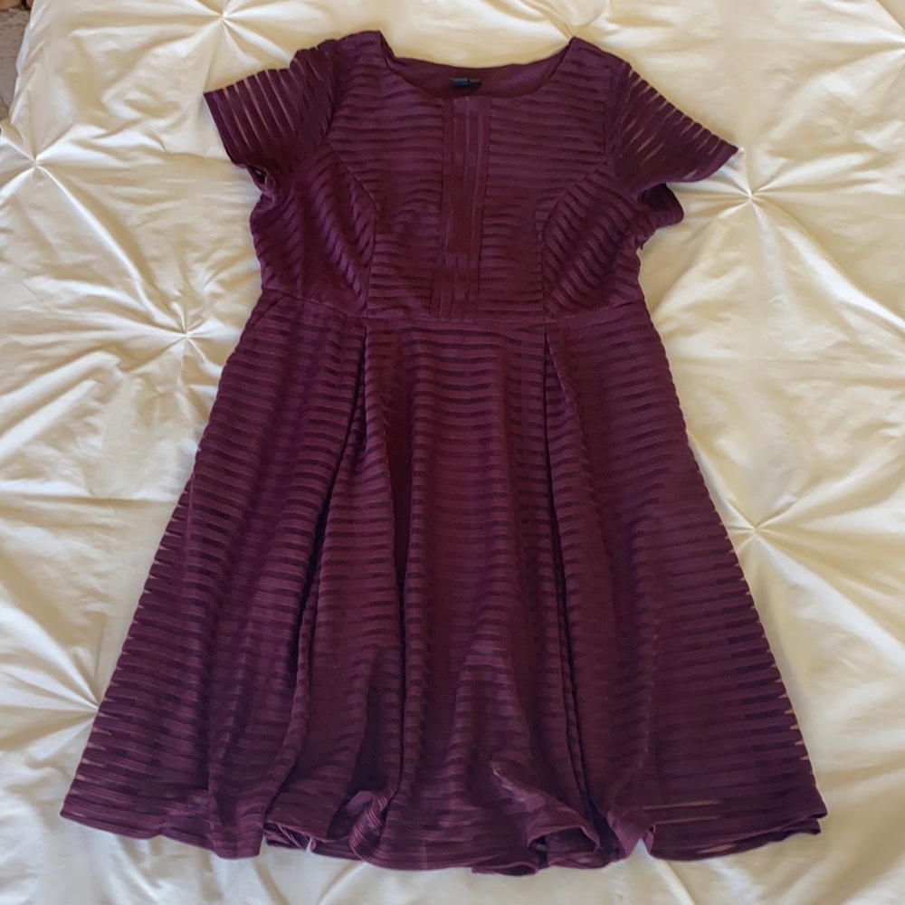 Purple Striped Cocktail/Formal Torrid Dress Size 1X